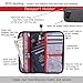 Travel Wallet Organizer For Family - Fully Embedded RFID Blocking Fabric - Zippered Portfolio Pouch for up to 6 Passports