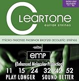 Cleartone Custom-Light Gauge Coated Acoustic Guitar Strings