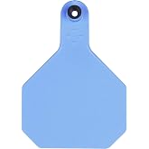 4 Star Y Tex Cow All American Ear Tags Blank Identification Cattle 2 Part Blue