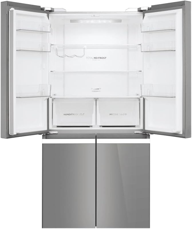 Side-by-Side Kühlschrank (T-Door), Grau/Glas, Serie-3