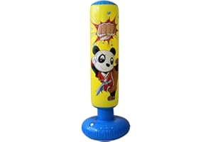 Baiao Punching Bag for Kids, Inflatable Boxing Bag, Kids Punching Bag, for Practicing Karate, Taekwondo, Gifts for Boys & Girls Age 3-12 (47” Height)