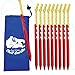 Chill Gorilla 10X Tent Stake. Heavy Duty Lightweight Strong Aluminum Alloy pegs for Camping, rain tarps, Hiking, Backpacking. Essential Camping & Survival Gear. ENO Accessory. Red
