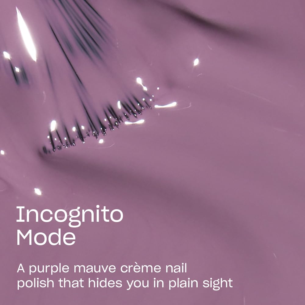 OPI Nail Lacquer Incognito Mode | Opaque Dark Purple Crème Chip Resistant Nail Polish | Me, Myself Collection - Image 3
