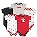 Luvable Friends Cotton Bodysuit, 5 Pack,Fire Trucks,S(0-3Months)