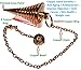 9 Ring Coil Pendulum, Spiral Pendulum, Copper Metal Pendulum, Cone Shape Designer Pendulum, Divination Pendulum, Healing Dowsing Pendulum.