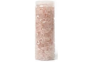 ZenQ Rose Quartz Crystals Natural Tumbled Stones Bulk 2 lb (Rose Quartz Mini)