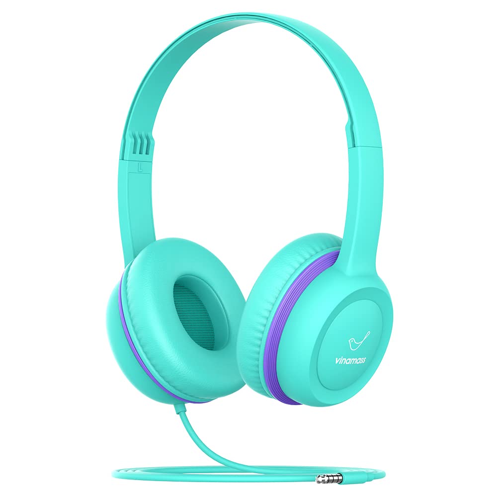 Photo 1 of vinamass Kids Headphones, Wired Headphones for Kid with Safe Volume Limiter, Kid Headphone with Cord 3.5mm Jack, On-Ear Girls Boys Toddler Headphone for School ?