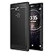 Sony Xperia XA2 Ultra Phone Case, MoKo Soft Lightweight TPU Bumper Cover Carbon Fiber Design Anti-Scratch Slim Back Panel Shock Aborsption Cellphone Shell for Sony Xperia XA2 Ultra 6 Inch, Black