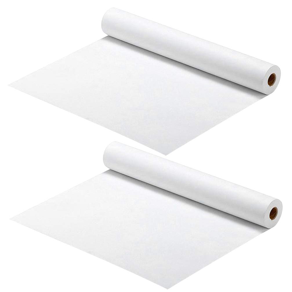 TOYANDONA 2pcs White Drawing Paper Roll Chinese Japanese Calligraphy Practice Writing Sumi Drawing Xuan Rice Paper for Painting Brush Writing Sumi (45cm x 5m)