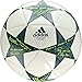 adidas Performance Champions League Finale Capitano Soccer Ball, White/Vapor Steel Grey/Tech Green, Size 5
