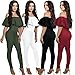 PRETTYGARDEN Off Shoulder Sleeve Hollow Out Sexy Women Bodycon Long Jumpsuit Rompers (Medium, 2186-Black)