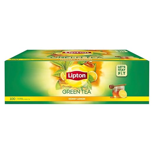 Lipton Honey Lemon Green Tea Bags, 100 Pieces