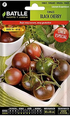 Semillas Hortícolas - Tomate Black Cherry - Batlle: Amazon.es: Jardín