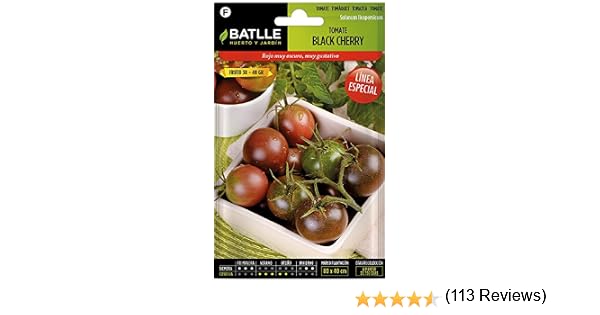 Semillas Hortícolas - Tomate Black Cherry - Batlle: Amazon.es: Jardín