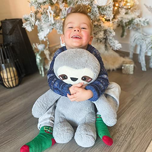 LoveHugs Weighted Stuffed Animals for Anxiety - 3.5lb Weighted Sloth Stuffed Animal - Toddler Sleep Aid & Stress Toy - Weighted Plushies, Waited Stuffed Animal