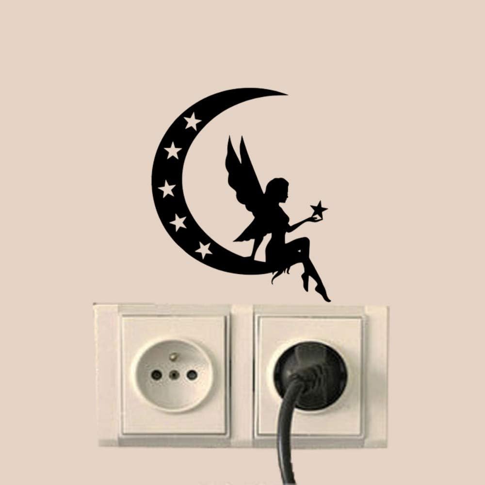 L22LW Wall Sticker Angel Star Bedroom Decor Door Wall Stickers Vinyl Light Switch Decals