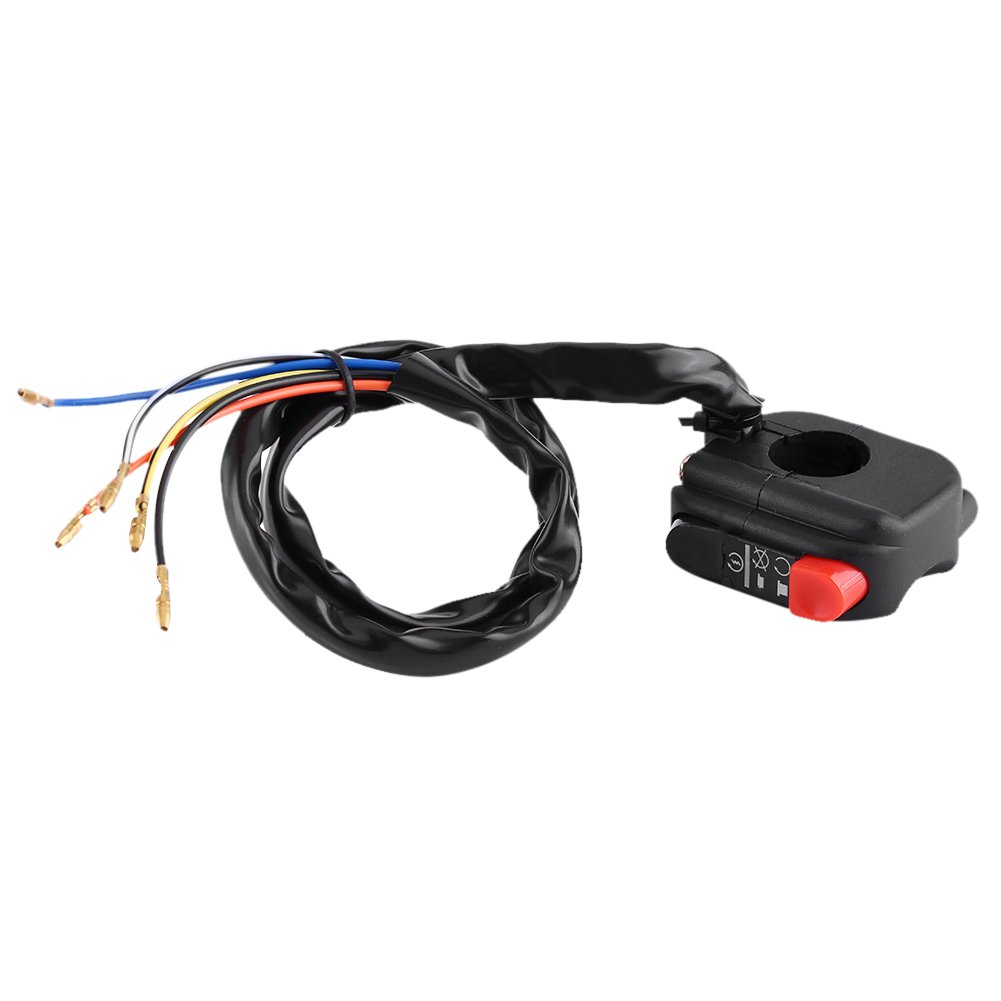 Interrupteur De Guidon Moto 12V 10A - Multifonctions (phare, Cligno, Klaxon) - Étanche - Pour Guidon 22mm (7/8") - Universel