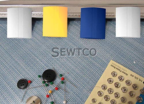 Professional Tailors Chalk, Tailor's Chalk Markers, Sewing Fabric Chalk (2 White, 2 Blue, 2 Yellow, 6 Pack)