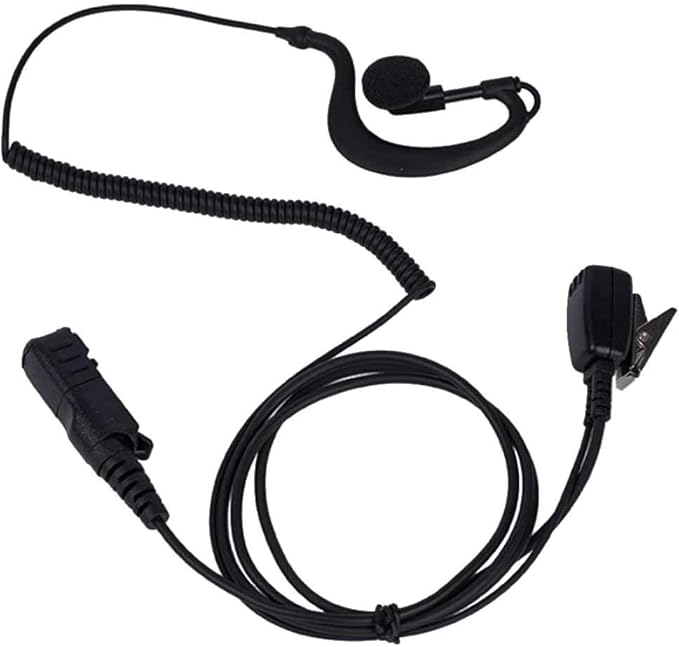 Tenq G Shape Police Earpiece Headset Mic for Motorola Radio Xpr3300 Xpr3500 XIR