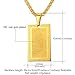 Islamic Quran Inscription Square Pendant 18K Stamp Gold Plated Chain Muslim Jewelry Allah Necklace