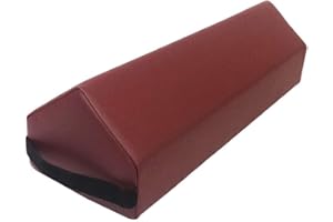 CLINICAL HEALTH SERVICES, INC. Therapist’s Choice® Spire Peak Massage Bolster Cushion, 8.5" X 7" X 25" (Burgundy)