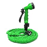 Young go Garden hose, Water hose, Hose Reel, Expandable Garden Hose, with Free 7-way Spray Nozzle Flexible Hose, Best Collapsible Hose (50FT, Green)