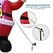 Christmas Inflatable Decoration 6 Foot Santa Claus LED Light Up Giant Christmas Xmas Inflatable Santa Claus Carry Gift Bag for Blow Up Yard Decoration, Indoor Outdoor Garden Christmas Decoration.