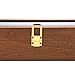 LESTAR Watch Box, Executive 6 Slots Watch Case with Valet, Glass Topped Wooden Watch Display Case Watch Organizer, Jewelry Storage Case