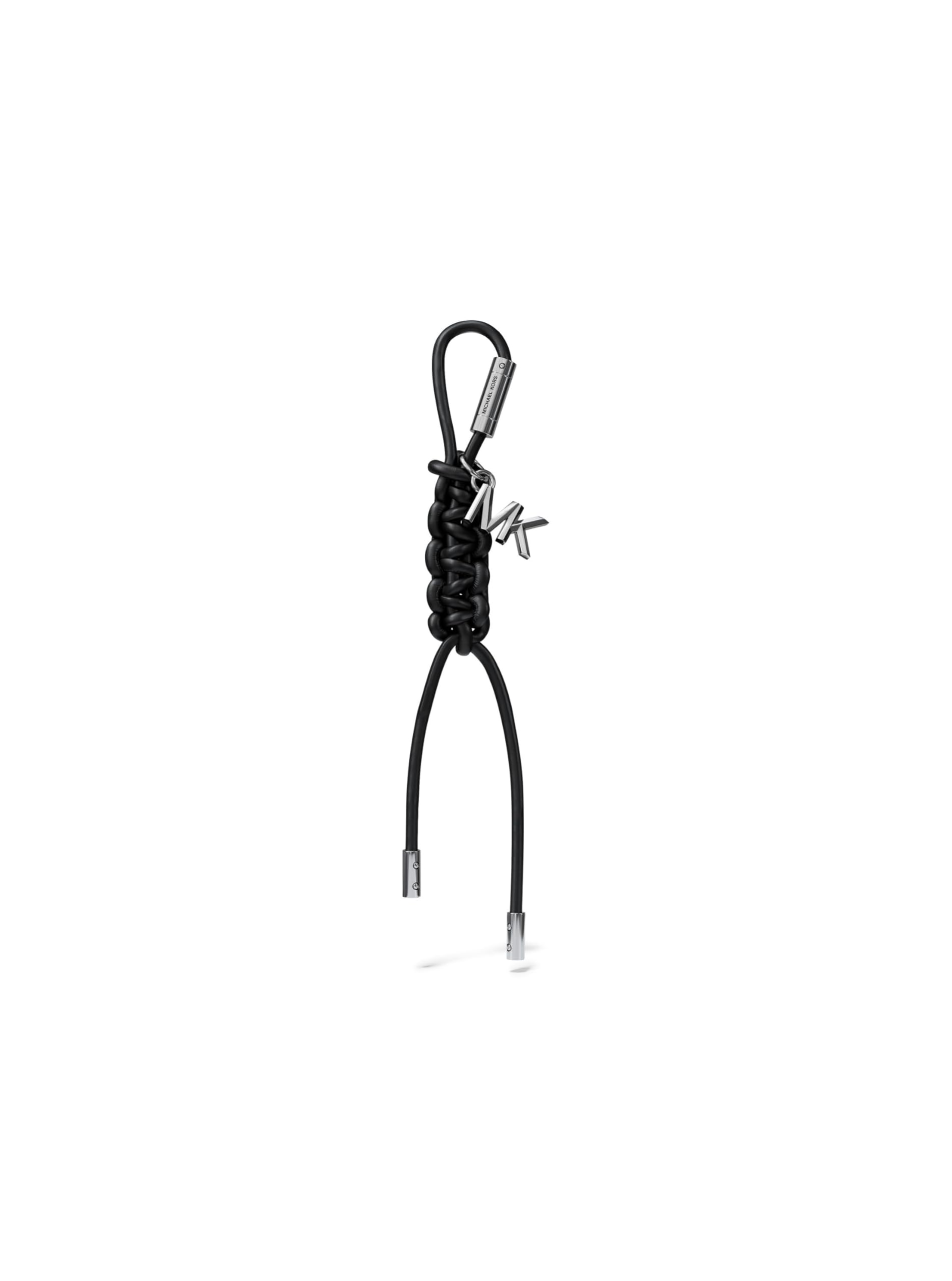 Michael Kors Braided Charm Key Chain, Black