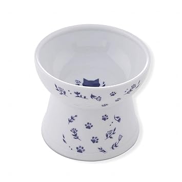 Amazon.com: Necoichi Cuenco para comida de gato elevado, sin ...