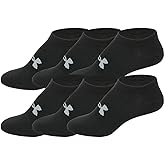 Under Armour UA Training Women's No-Show Socks, Medium Size, 6 Pairs
