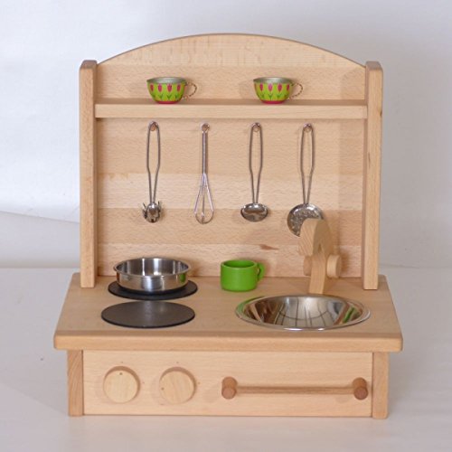 Kinderherd Zwerg 2012G Massivholz - Kinder-Tischküche - Spielständer-Küche … – Bild 5