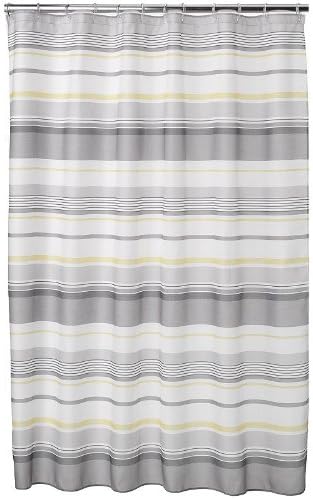 Spring Garden Striped Fabric Shower Curtain