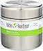 Klean Kanteen Single Wall Stainless Steel Food Canister Container with Leak Proof Stainless Steel Interior Lid - 16oz