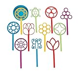 SUPER FUN BUBBLE WAND ASSORTMENT (1 DOZEN) - BULK by Fun Express