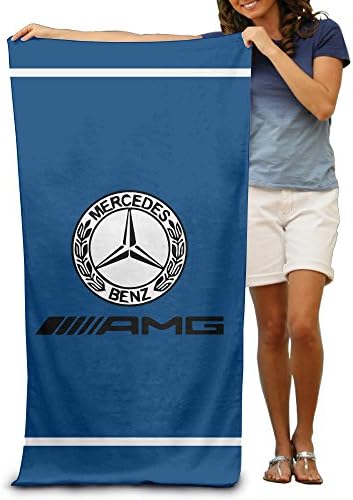 LOKIKA Mercedes AMG Logo Beach Or Pool Towel Oversized 31.5"x51.2" Quick Dry, Light,easy Care