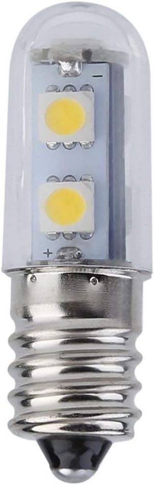 uqiangbao Mini E14 1W 7 LED 5050 SMD Nature/Warm White Light for Sewing Machine Refrigerator Lamp 110V/220V LED Bulb
