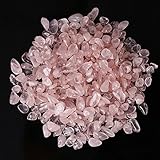 Jiaying-US Natural Quartz Beads-Crystal Stone Rock Specimen Healing Pink Rose Minerals- 50g per Pack Crystal Beads