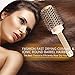 Round Brush for Hair Styling, Nano Thermal Ceramic & Ionic Tech Hair Brush with Boar Bristles for Blow Drying, Straightening, Shiny Hair, Wavy