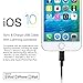 Lightning Cable, Apple Certified MFI EZOPower Lightning 8-Pin 10 Feet USB Sync & Charge Data Cable - Black