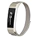 POY For Fitbit Alta Bands/For Fitbit Alta HR Bands, Stainless Steel Milanese Loop Metal Replacement Bracelet Strap with Unique Magnet Lock for Fitbit Alta/Fitbit Alta HR, Small Champagne Gold