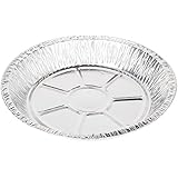 Aluminum Foil Pie Pans, 50 Deep Style Pie Pans, 9 Inches Diameter, from Baker's Mark, Including Oven Sleeve Arm Protector (50, 9 inch diameter)