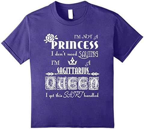 unisex-child I'm A Sagittarius Queen I Got This Shirt Handled T-Shirt 12 Purple