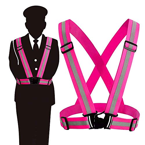 SNAGAROG Hi Vis Vest,Reflective Running Gear Safety Vest Waist Belt for
