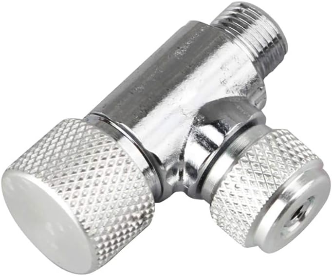 Iumer Copper Needle Valve Regulator Aquarium Fish Tank CO2 Bubble Counter,S