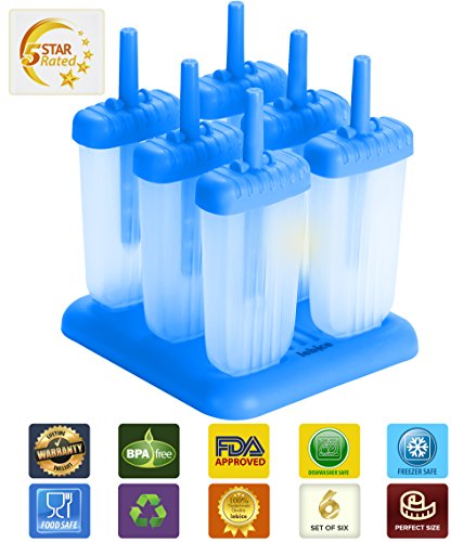 4 Popsicle+Molds+Set+Silicone+book