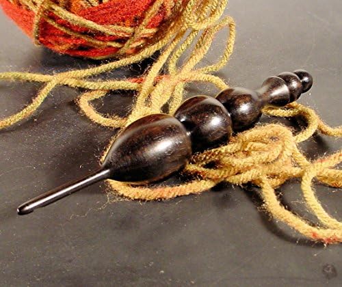 Hand Turned Exotic Gabon Ebony Wooden Crochet Hook Made in USA by Texas Wood Artist Bryan Nelson