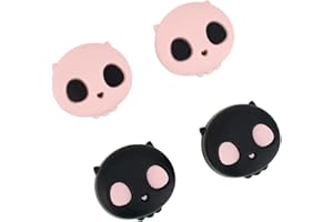 GeekShare Cute Xbox One Controller Thumb Grips, Soft Silicone Thumbsticks Cover Caps Set Compatible with Xbox One Controller, 2 Pair / 4 Pcs - Pink Skull