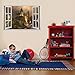 Hogwarts Harry Potter 3D Window View Decal Graphic Wall Sticker Art Mural H322, Huge