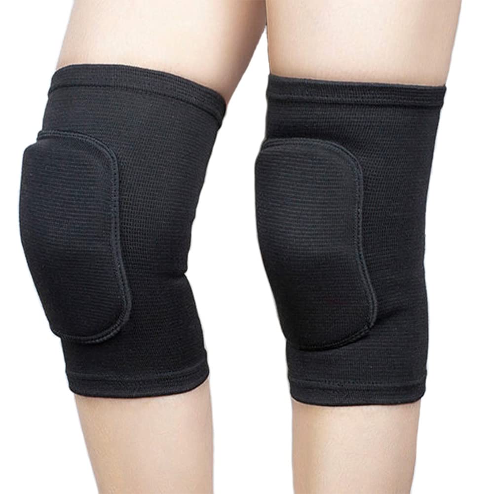 Men Women Knee Pads Volleyball Dance Knee Sleeves Support Crashproof Sponge Knee Brace Antislip Knee Protector Guard Compression Kneepads for Dance Sports Cycling Skating Football Yoga Exercise